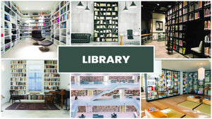 Bookshelf Background Zoom Library Bundle (15 images) + FREE e-book