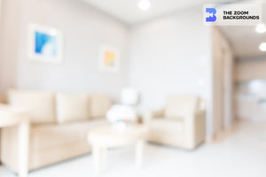 Blurred Living Room Zoom Background