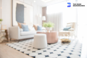 Blurred Modern Living Room Zoom Background