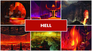 Work in Hell Zoom Backgrounds Bundle (6 images) + FREE e-book