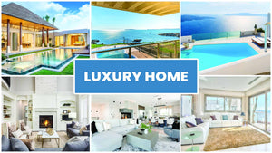 Luxury Home Zoom Backgrounds Bundle (15 images) + FREE e-book