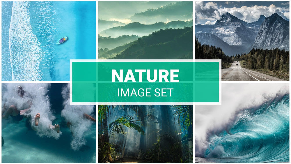 Nature Zoom Backgrounds Set (19 images) + FREE e-book