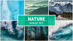 Nature Zoom Backgrounds Set (19 images) + FREE e-book