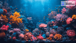 Deep Sea Coral Reef Zoom Background