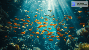 School of Fish Zoom Background