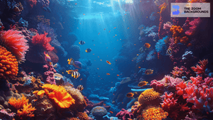 Beautiful Coral Reef Zoom Background