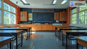 Modern Science Classroom Zoom Background