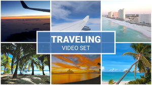 Traveling Zoom Background Video Set (6 videos) + FREE e-book