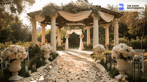 Gazebo Wedding Zoom Background