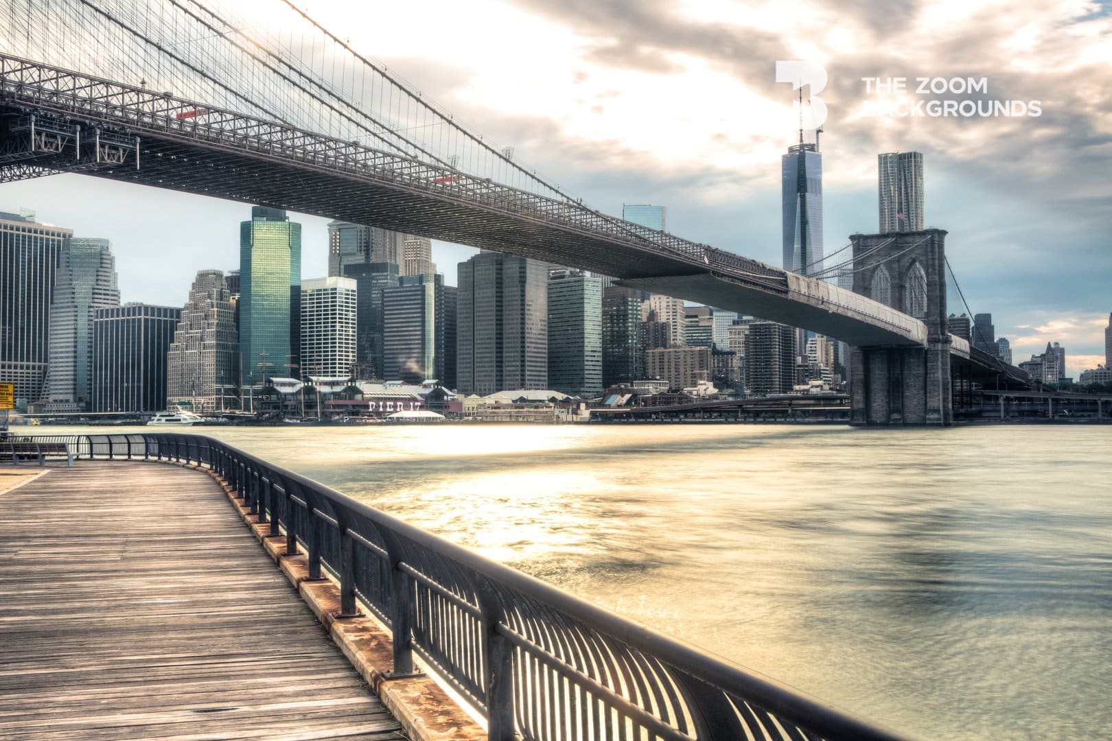 Brooklyn Bridge View Zoom Backgrounds – thezoombackgrounds.com